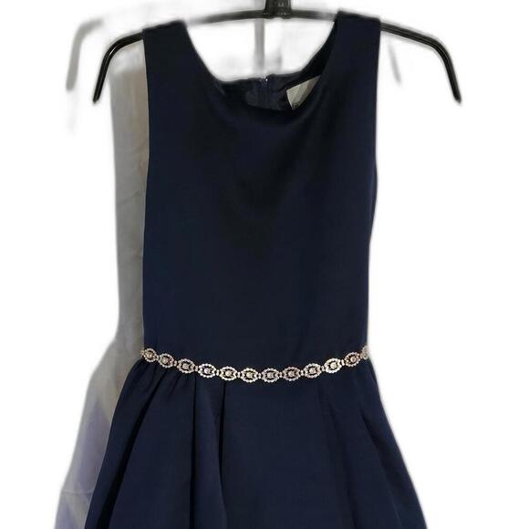 Elegant Navy Blue Holiday Dress size Girls 16 - Picture 1 of 7